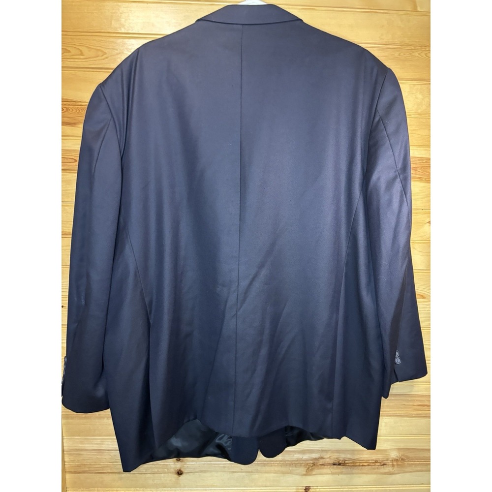 Joseph Abboud Loro Piana Blazer Mens 52R Navy Blue Super 120's Wool Sport Coat - Picture 7 of 7